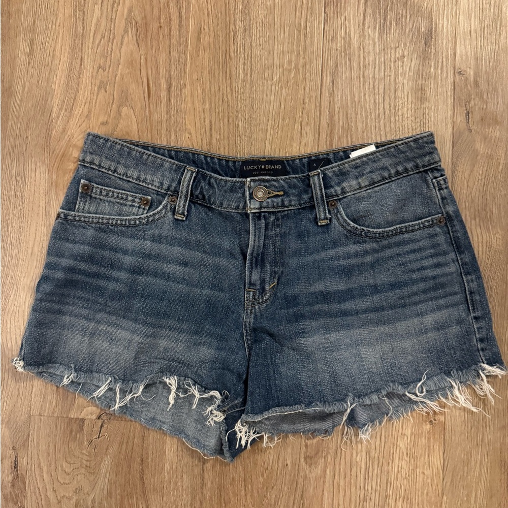 Lucky Brand Women's Distressed Blue Jean Shorts